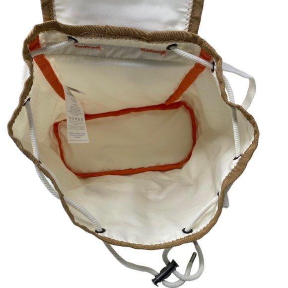 🎒SCHOOL SALE🎒Converse Mini Rucksack Cream Bag Pocket Button 10023000-A01 - Picture 11 of 11